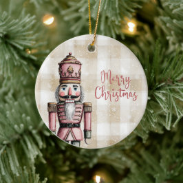 Merry Christmas Nutcracker Ornament セラミックオーナメント