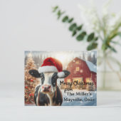 Merry Christmas on the farm  ポストカード (スタンド正面)