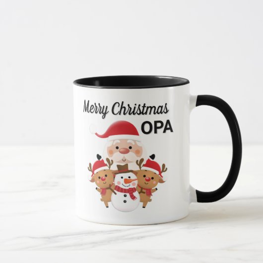 Merry Christmas OPA gift Mug マグカップ (右)