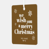 Merry Christmas ornament メタルオーナメント (正面左)