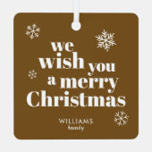 Merry Christmas ornament メタルオーナメント (裏面)