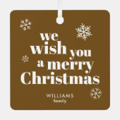 Merry Christmas ornament メタルオーナメント (正面)