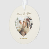 Merry Christmas Ornament | Personalized Photo オーナメント (正面)