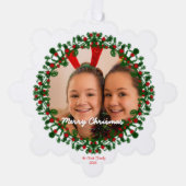 Merry Christmas Ornament Photo Card オーナメントカード (正面)
