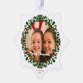Merry Christmas Ornament Photo Card オーナメントカード (左)