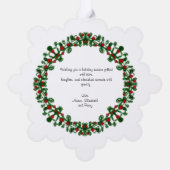 Merry Christmas Ornament Photo Card オーナメントカード (裏面)