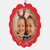 Merry Christmas Ornament Photo Card オーナメントカード (左)