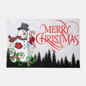 "Merry Christmas" Outdoor-Indoor Doormat ドアマット (正面)