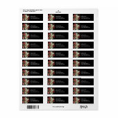 Merry Christmas Painterly Hellebore Holiday Design ラベル (フルシート)