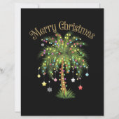 Merry Christmas Palm Tree Light New Year Tropical  (裏面)