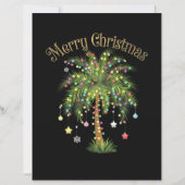 Merry Christmas Palm Tree Light New Year Tropical  (正面)