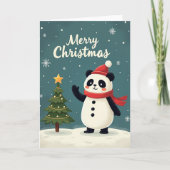 Merry Christmas Panda Card カード (正面)