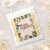 Merry Christmas paper  bag フェイバーバッグ (クリップ留めされた状態)