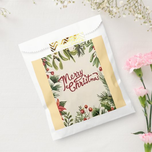 Merry Christmas paper  bag フェイバーバッグ (封をした状態)