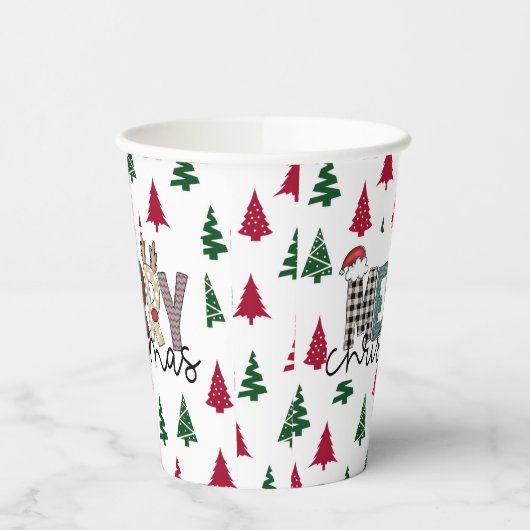 MERRY Christmas Paper Cup 紙コップ (左)