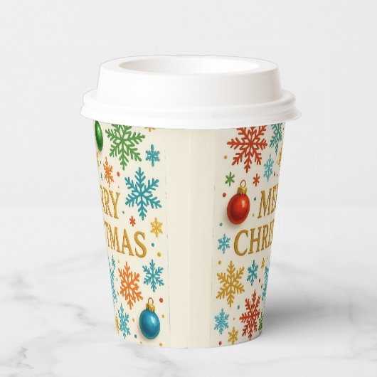 Merry Christmas paper cups. 紙コップ (右)