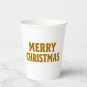 Merry Christmas paper cups 紙コップ (正面)