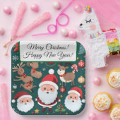 Merry Christmas Paper Plates ペーパープレート (パーティー)