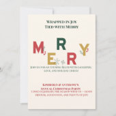 Merry Christmas Partyとタイアップ 招待状 (正面)