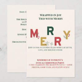 Merry Christmas Partyとタイアップ 招待状