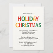 Merry Christmas Party Invitation – Fun & Festive 招待状 (正面)