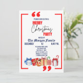 Merry Christmas Party, Red Blue White Christmas  招待状 (スタンド正面)