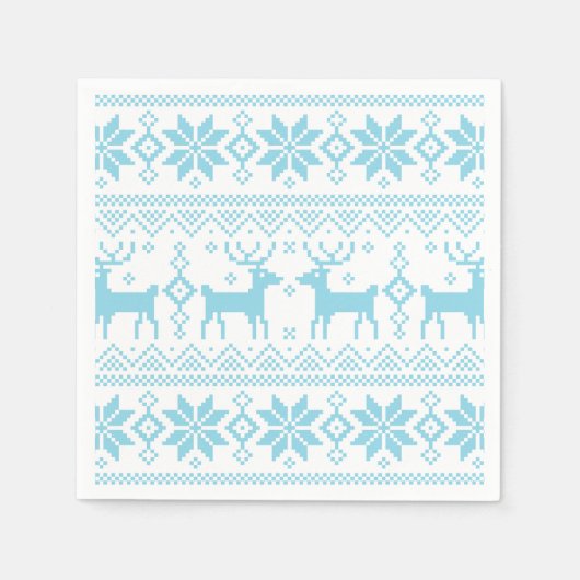 Merry Christmas pattern 1 スタンダードカクテルナプキン (正面)