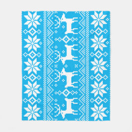 Merry Christmas pattern 1 フリースブランケット