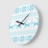 Merry Christmas pattern 1 ラージ壁時計 (傾斜)