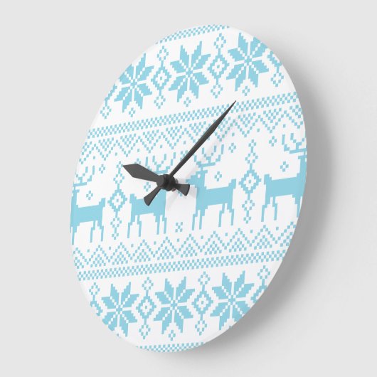 Merry Christmas pattern 1 ラージ壁時計 (傾斜)