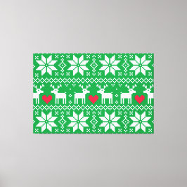 Merry Christmas pattern 2 キャンバスプリント