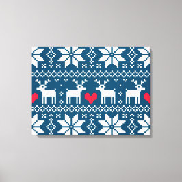 Merry Christmas pattern 2 キャンバスプリント