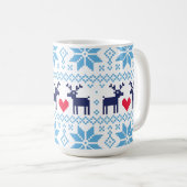 Merry Christmas pattern 2 コーヒーマグカップ (正面右)