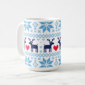 Merry Christmas pattern 2 コーヒーマグカップ (正面左)