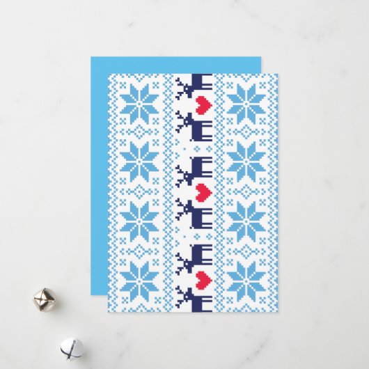 Merry Christmas pattern 2 シーズンカード (正面/裏面インサイチュ)