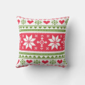 Merry Christmas pattern 3 クッション (裏面)