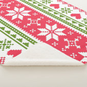 Merry Christmas pattern 3 シェルパブランケット (3/4)