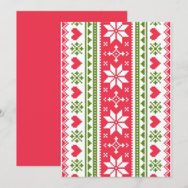 Merry Christmas pattern 3 シーズンカード