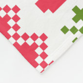 Merry Christmas pattern 3 フリースブランケット (角)