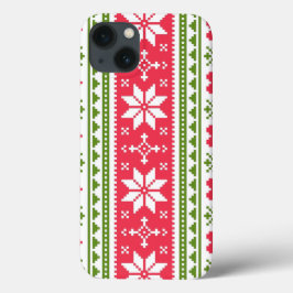 Merry Christmas pattern 3 iPhone 13ケース