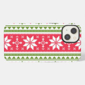 Merry Christmas pattern 3 iPhoneケース (裏面横)