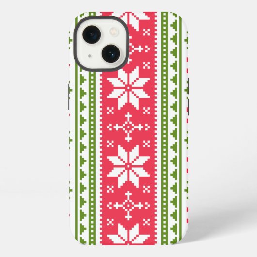 Merry Christmas pattern 3 iPhoneケース (裏面)