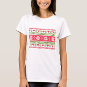 Merry Christmas pattern 3 Tシャツ (正面)