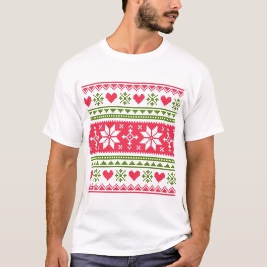 Merry Christmas pattern 3 Tシャツ (正面)