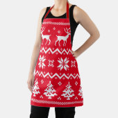 Merry Christmas pattern 4 エプロン (インサイチュ)