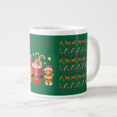 Merry Christmas Pattern,Christmas Gifts ジャンボコーヒーマグカップ (正面右)