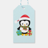 Merry Christmas Penguin Illustration ギフトタグ (裏面)