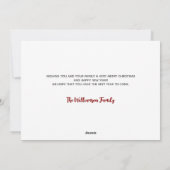 Merry Christmas Pennsylvania State Personalized  シーズンカード (裏面)