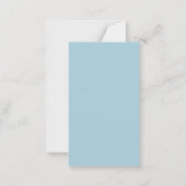 Merry Christmas Personalized Note Card | Red Bow ノートカード (裏面)