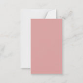 Merry Christmas Personalized Note Card | Red Bow ノートカード (裏面)